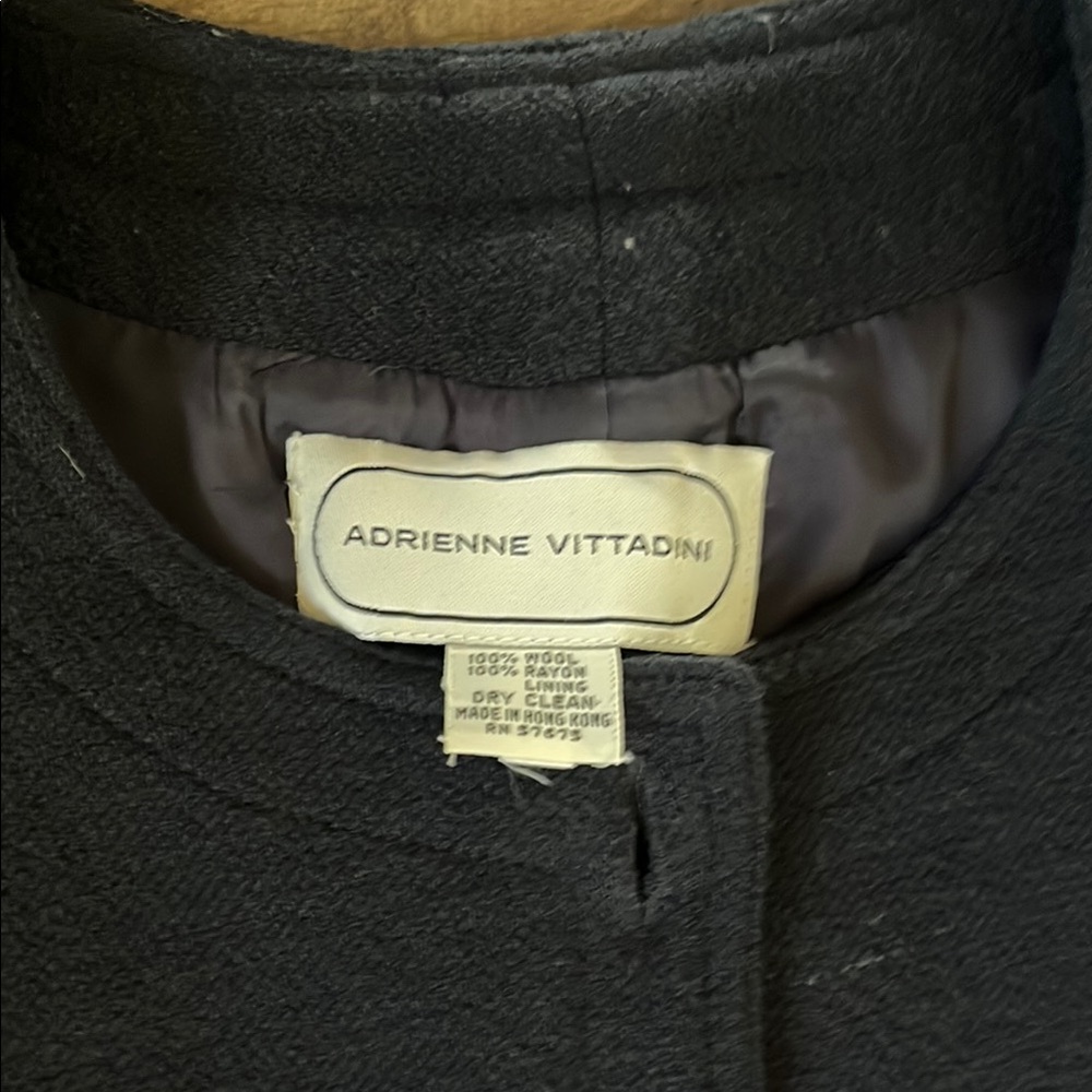 Adrienne Vittadini Charcoal Wool Jacket